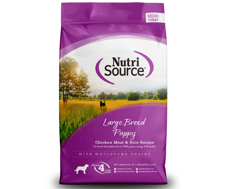 NutriSource Chicken & Rice Dry Puppy Food - Wholesome Grains 26lb