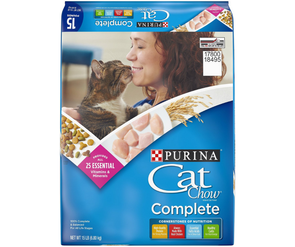 Purina Cat Chow Complete High Protein Chicken Dry Cat Food, 15 lbs.