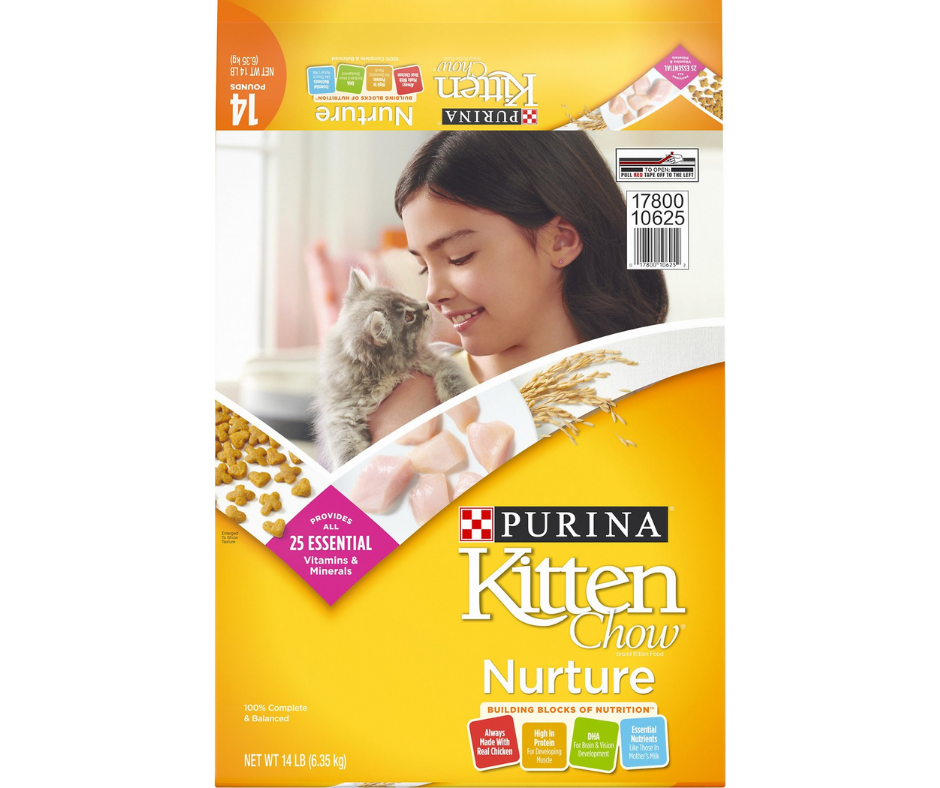 Purina Kitten Chow Indoor Chicken Dry Cat Food, 14 lbs.