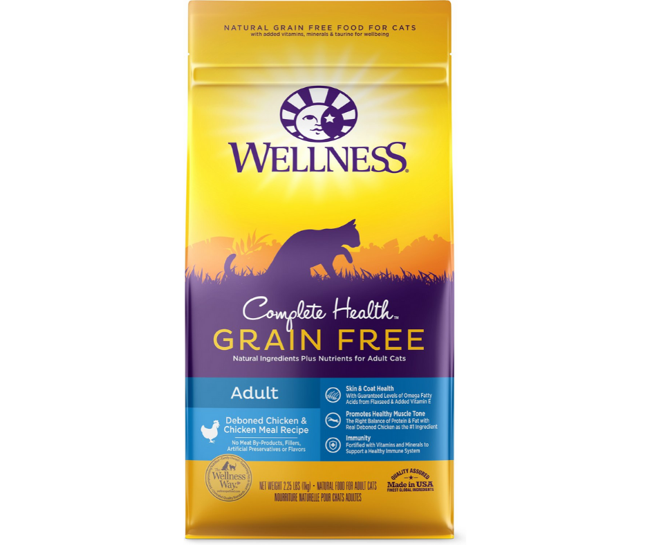 Wellness Complete Health Grain-Free Chicken Dry Cat Food, 5.5 lbs.
