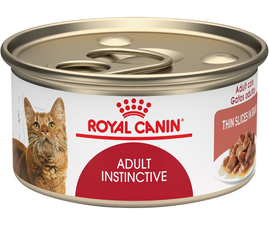 Royal Canin Feline Health Nutrition Adult Instinctive Thin Slices in Gravy Wet Cat Food, 3 oz.