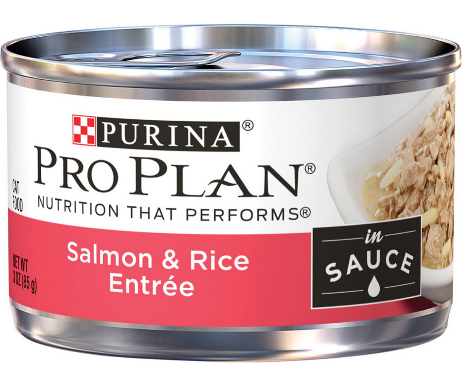 Purina Pro Plan Salmon & Rice Wet Cat Food, 3 oz.