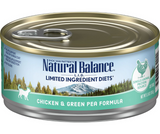 Natural Balance Limited Ingredient Chicken & Green Pea Wet Cat Food, 5.5 oz.