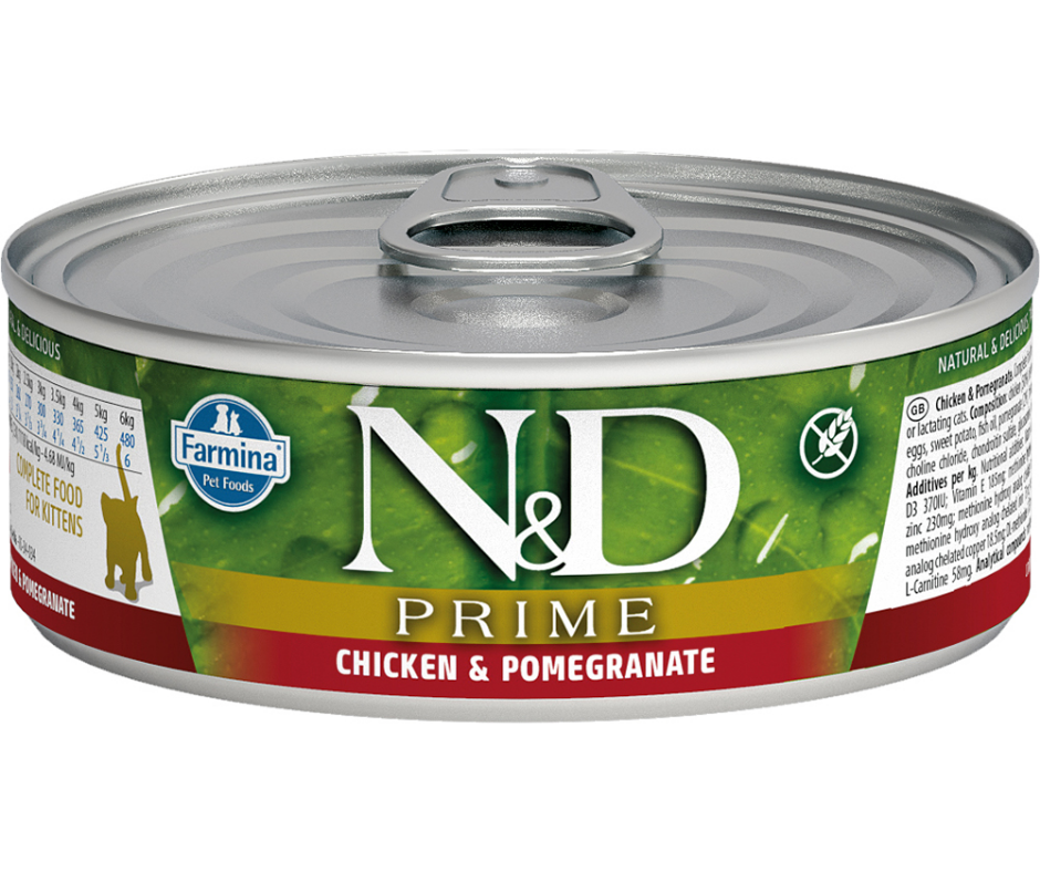 Farmina Natural & Delicious Prime Cat Chicken & Pomegranate Kitten Can 2.8 oz
