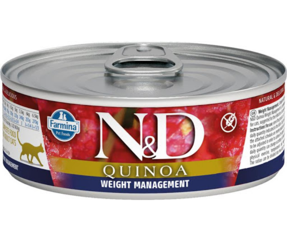 Farmina N&D Canned Cat Food Quinoa Weight Management 2.5 oz