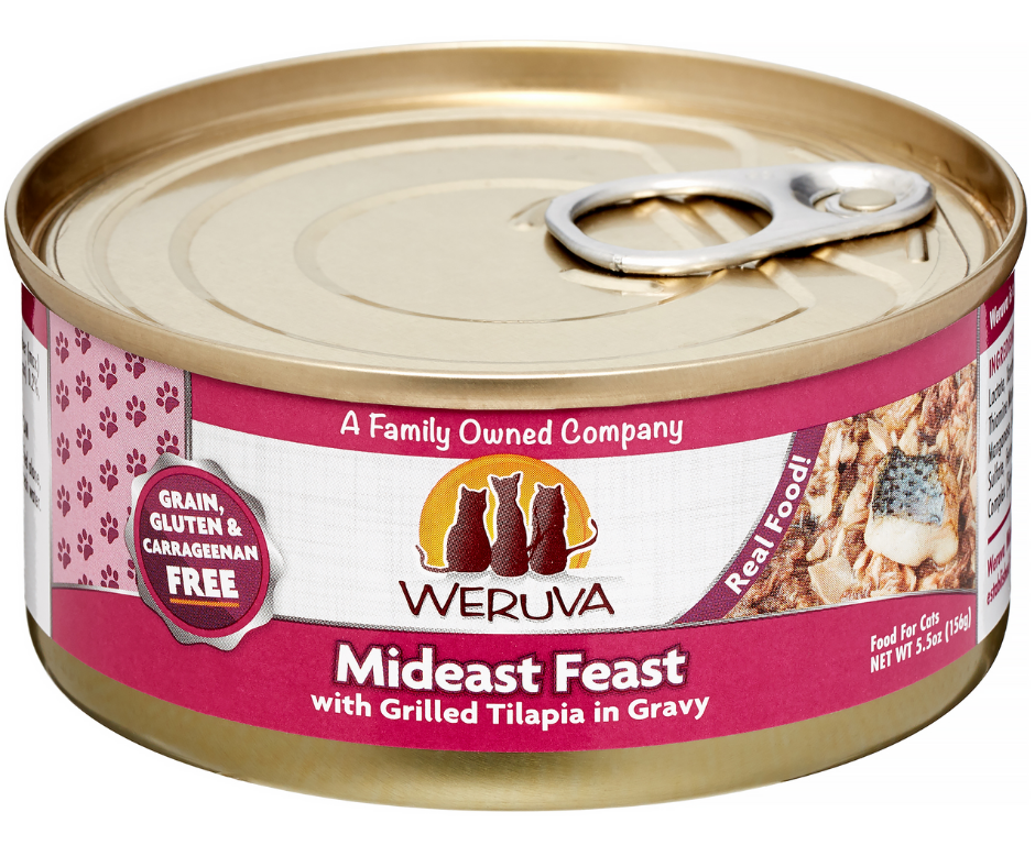 Weruva Mideast Feast Grilled Tilapia Wet Cat Food, 5.5 oz.