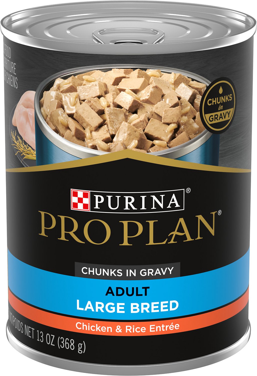 Purina Pro Plan Large Breed Chicken & Rice Wet Dog Food, 13 oz.