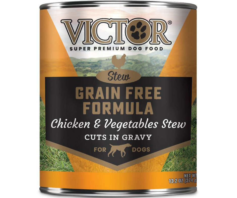 Victor Grain Free Chicken & Vegetable in Gravy Canned Dog Food 13.2-oz, Case Of 12
