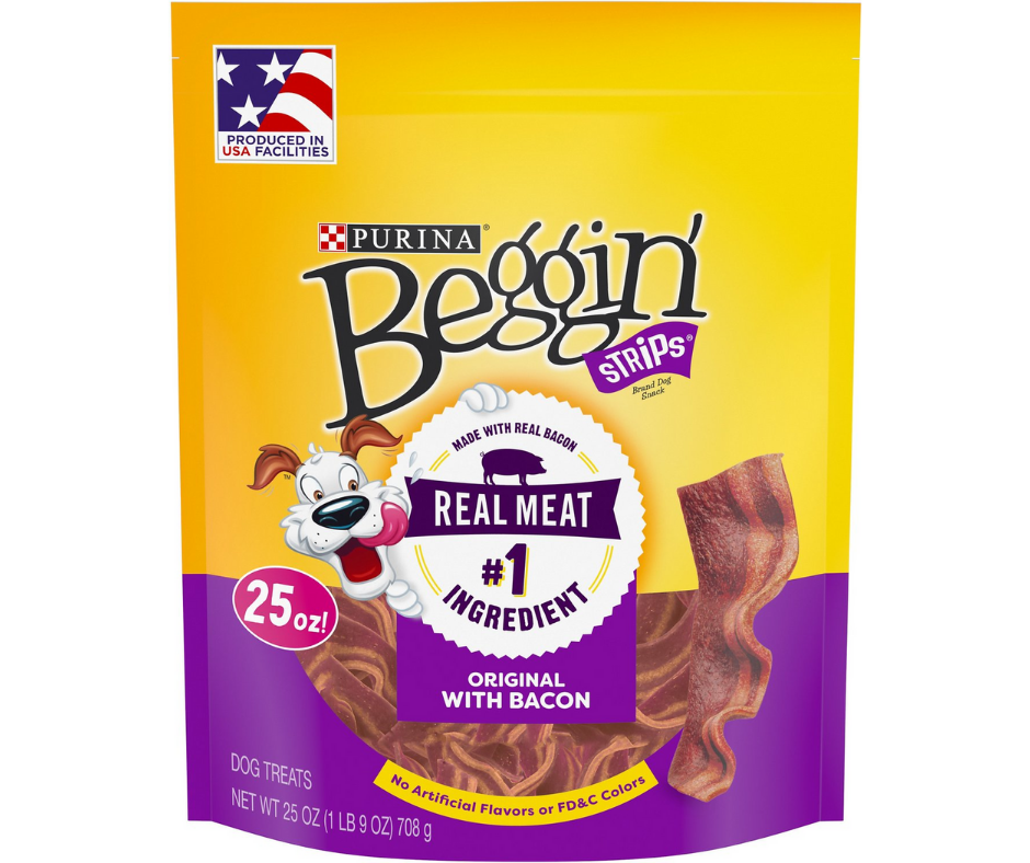 Purina Beggin' Strips Real Bacon Flavor Dog Treats, 25 oz.