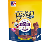 Purina Beggin' Strips Real Bacon & Beef Flavor Dog Treats, 25 oz.