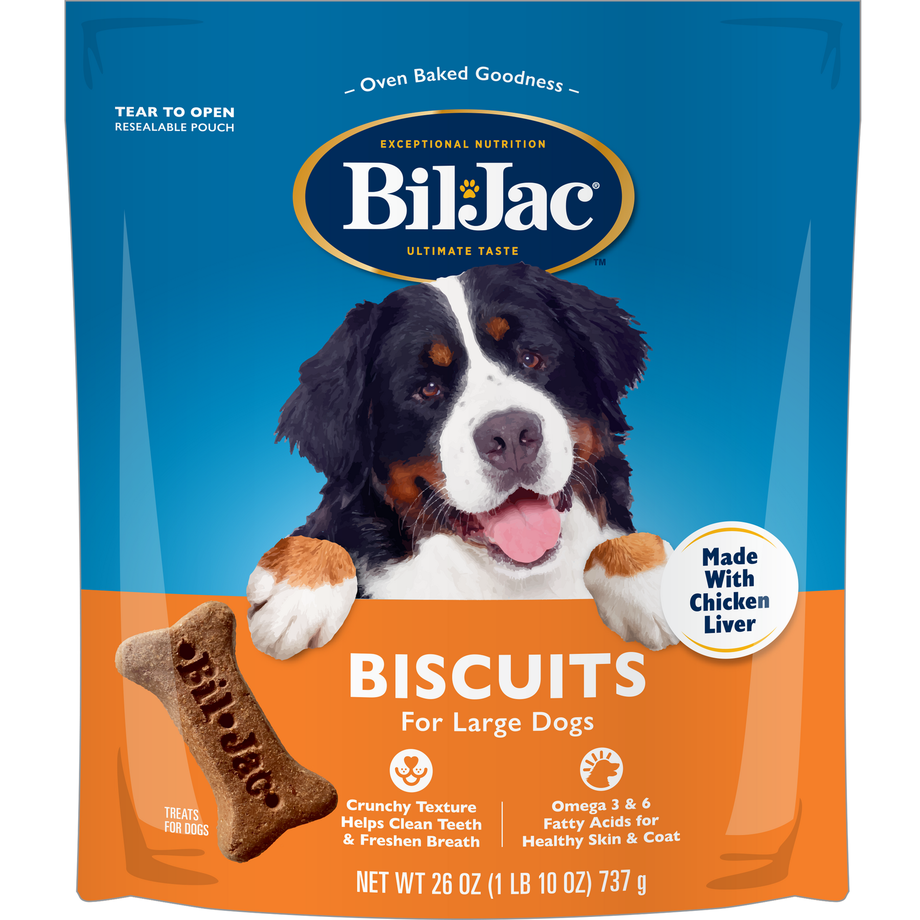 Bil-Jac Large Dog Biscuits, 26 oz.