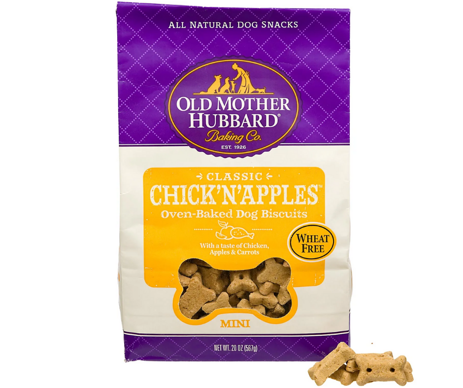 Old Mother Hubbard Mini Chicken, Carrot & Apple Dog Treats, 20 oz.