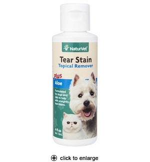 NaturVet Tear Stain Remover for Dogs & Cats, 4 fl. oz.