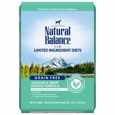 Natural Balance Limited Ingredient Chicken & Sweet Potato Dry Dog Food, 12 lbs.