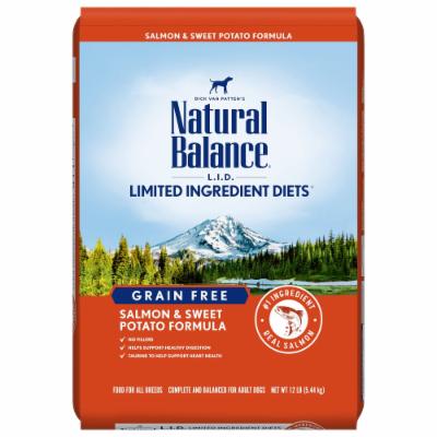 Natural Balance Limited Ingredient Salmon & Sweet Potato Dry Dog Food, 12 lbs.