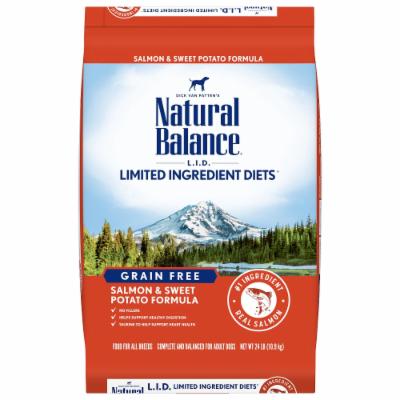 Natural Balance Limited Ingredient Salmon & Sweet Potato Dry Dog Food, 24 lbs.