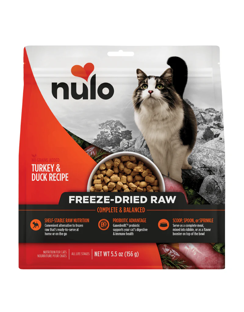 Nulo FreeStyle Turkey & Duck Freeze-Dried Raw Cat Food, 5.5 oz.