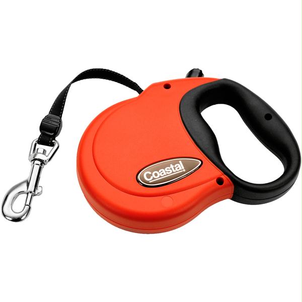 Coastal Power Walker Reflective Retractable Dog Leash Red, S