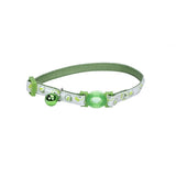 Coastal Glow-in-the-Dark Lime Skull Cat Collar