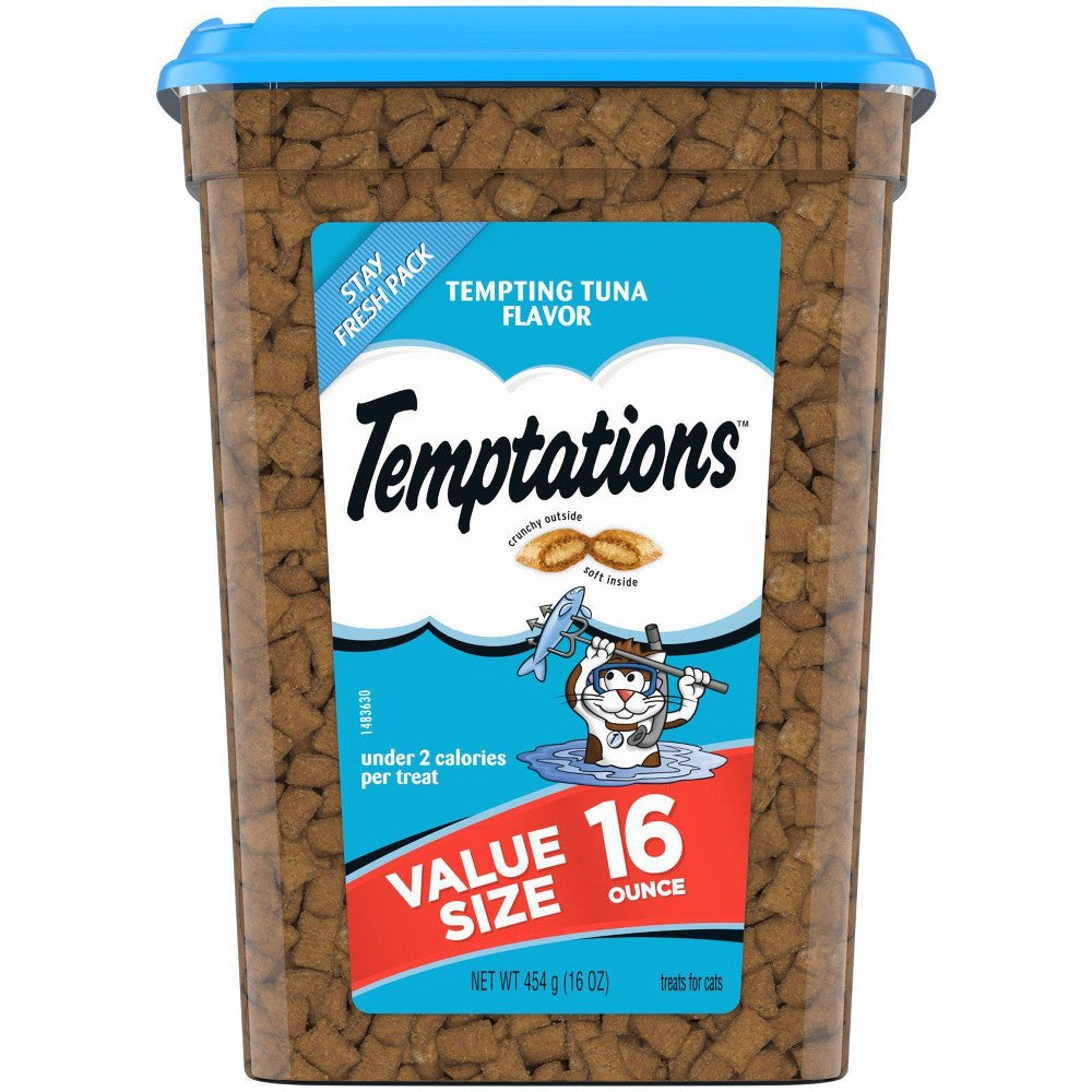 Temptations Tempting Tuna Cat Treats, 16 oz Tub 16 oz