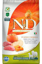 Farmina N&D Pumpkin Wild Boar & Apple Medium/Maxi Adult Dry Dog Food - 26.4 lbs