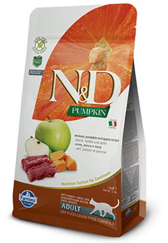Farmina N&D Pumpkin Venison & Apple Dry Cat Food, 3.3 lbs.