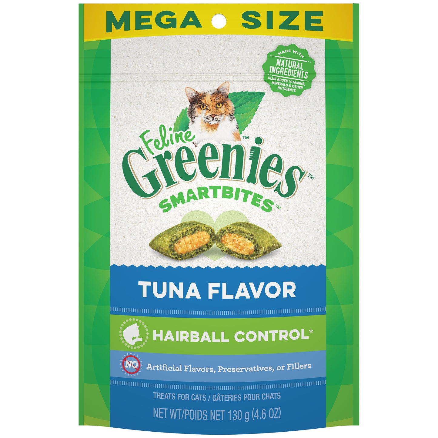 Feline Greenies SmartBites Savory Tuna Flavor Cat Treats, 4.6 oz.