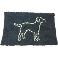 Spot Clean Paws Dog Mat Gray, Medium 31 X 20 in