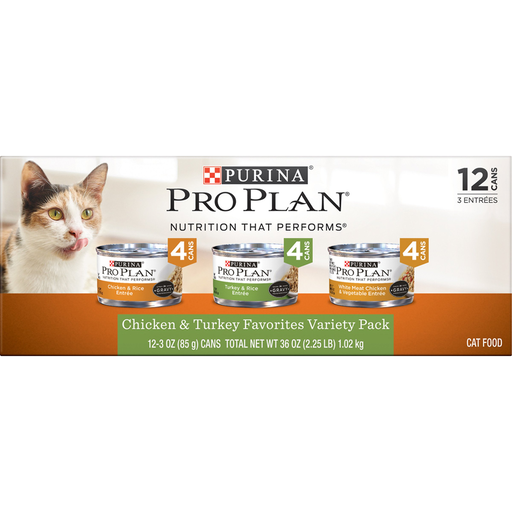 Purina Pro Plan High Protein Wet Cat Food, 3 oz. (12 Pack)