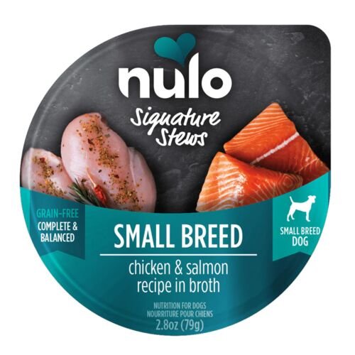 Nulo Signature Stews Chicken & Salmon in Broth Small Breed Wet Dog Food, 2.8 oz.