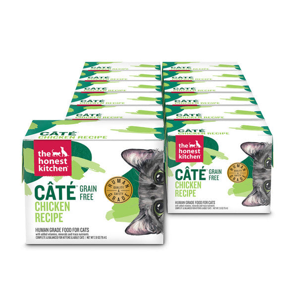 The Honest Kitchen Grain-Free Chicken Pate Wet Cat Food, 2.8 oz. (12 Pack)