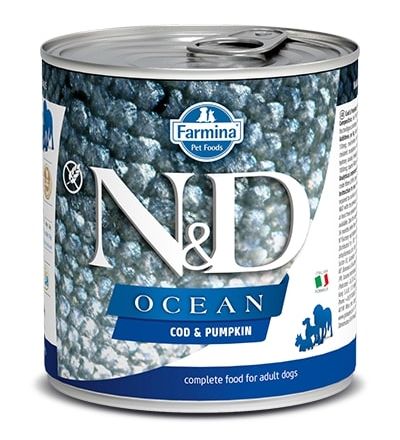 Farmina N&D Ocean Cod & Pumpkin Canned Dog Food, 10 oz.