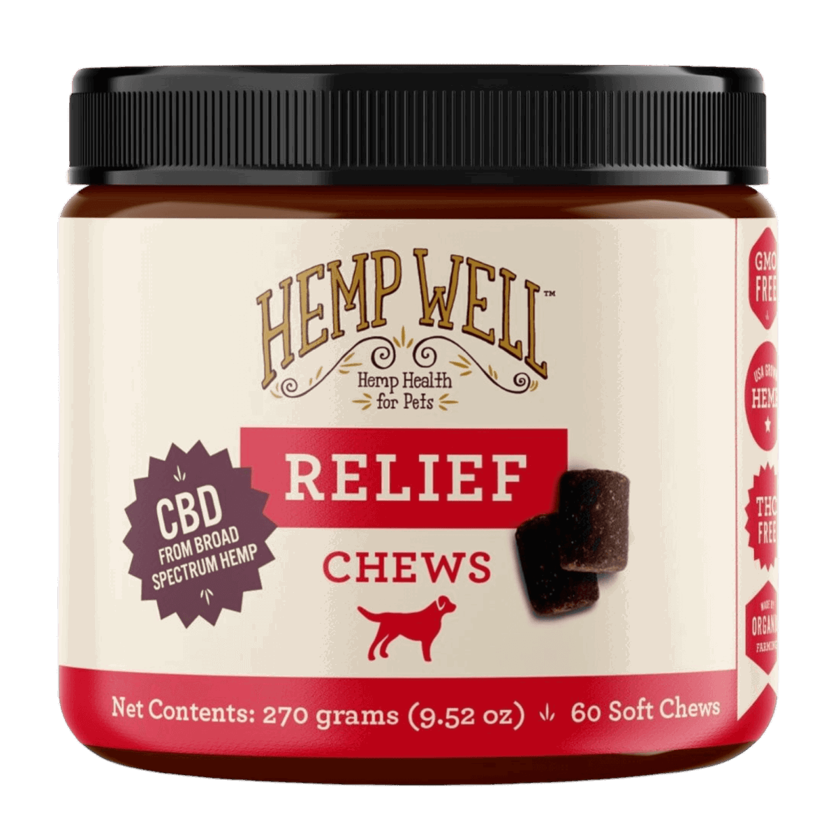 Hemp Well 60-Count Relief Dog Soft Chews