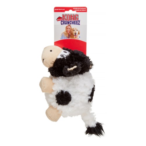 KONG Barnyard Cruncheez Cow Dog Toy, Large