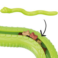Trixie Rubber Snake Dog Snack Toy, 16.5 in.