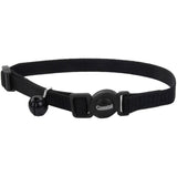 Safe Cat Black Breakaway Cat Collar, 8-12 in.