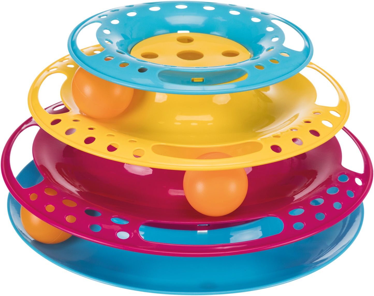 Trixie Catch The Balls Circle Track Cat Activity Toy, Multi-Color