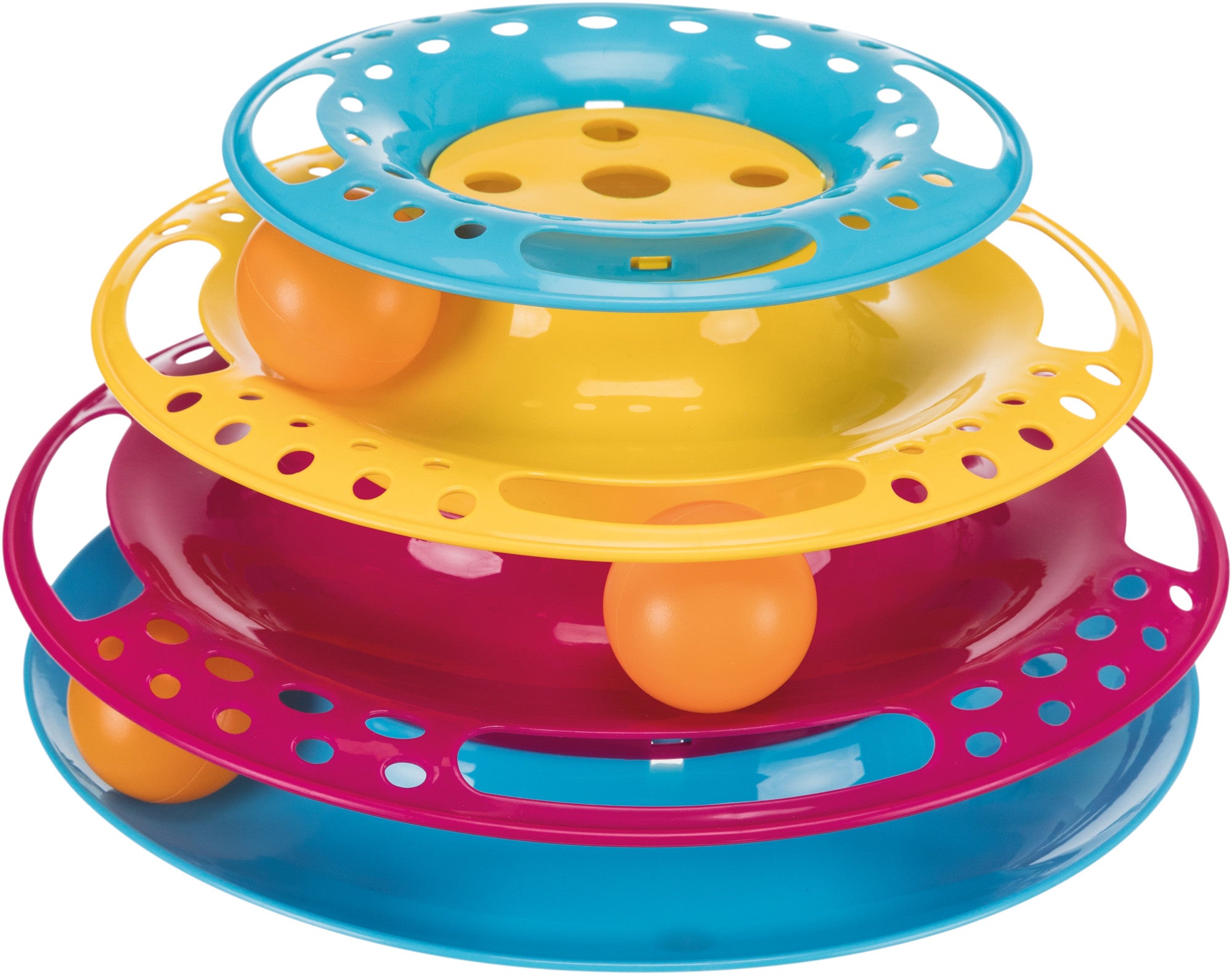 Trixie Catch The Balls Circle Track Cat Activity Toy, Multi-Color