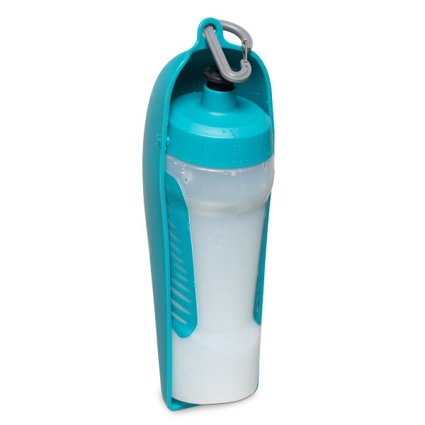 Messy Mutts Squeezable Travel Water Bottle with Removable Bowl, 16 oz.
