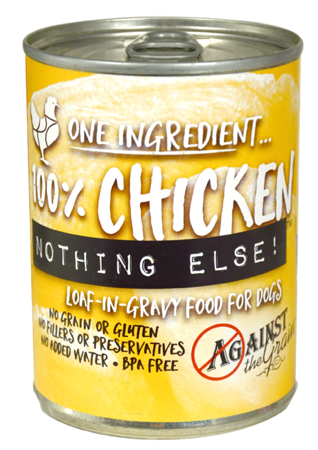 Against The Grain Nothing Else One Ingredient Chicken Wet Dog Food, 11 oz.