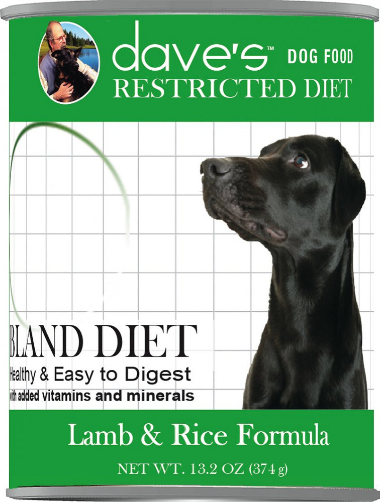 Dave's Pet Food Bland Diet Lamb & Rice Wet Dog Food, 13.2 oz.