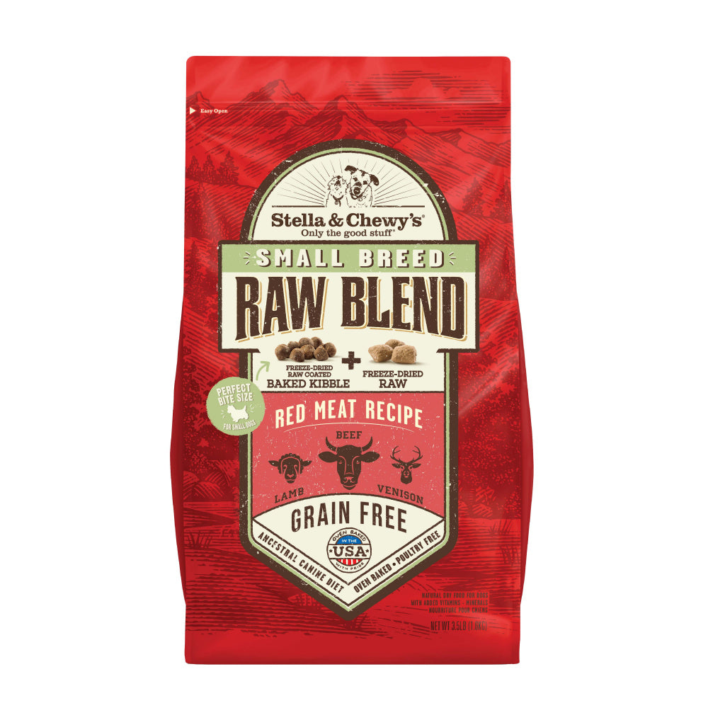 Stella & Chewy's Raw Blend Red Meat Recipe Kibble Dry Dog Food, 3.5 lbs.
