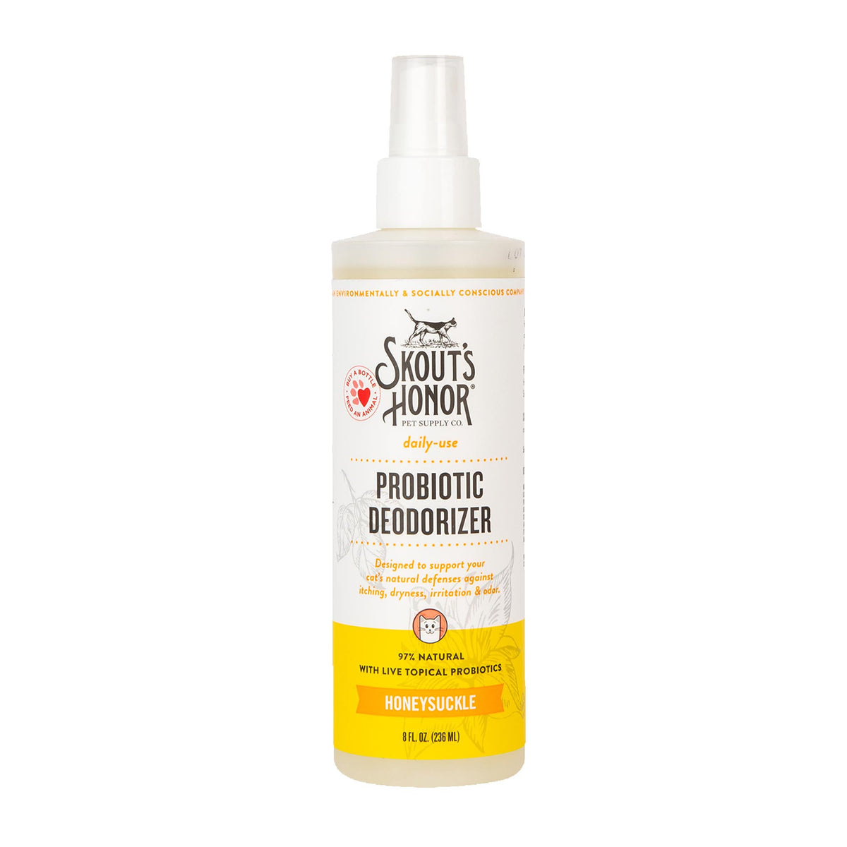 Skout's Honor Probiotic Honeysuckle Pet Deodorizer, 8 oz.