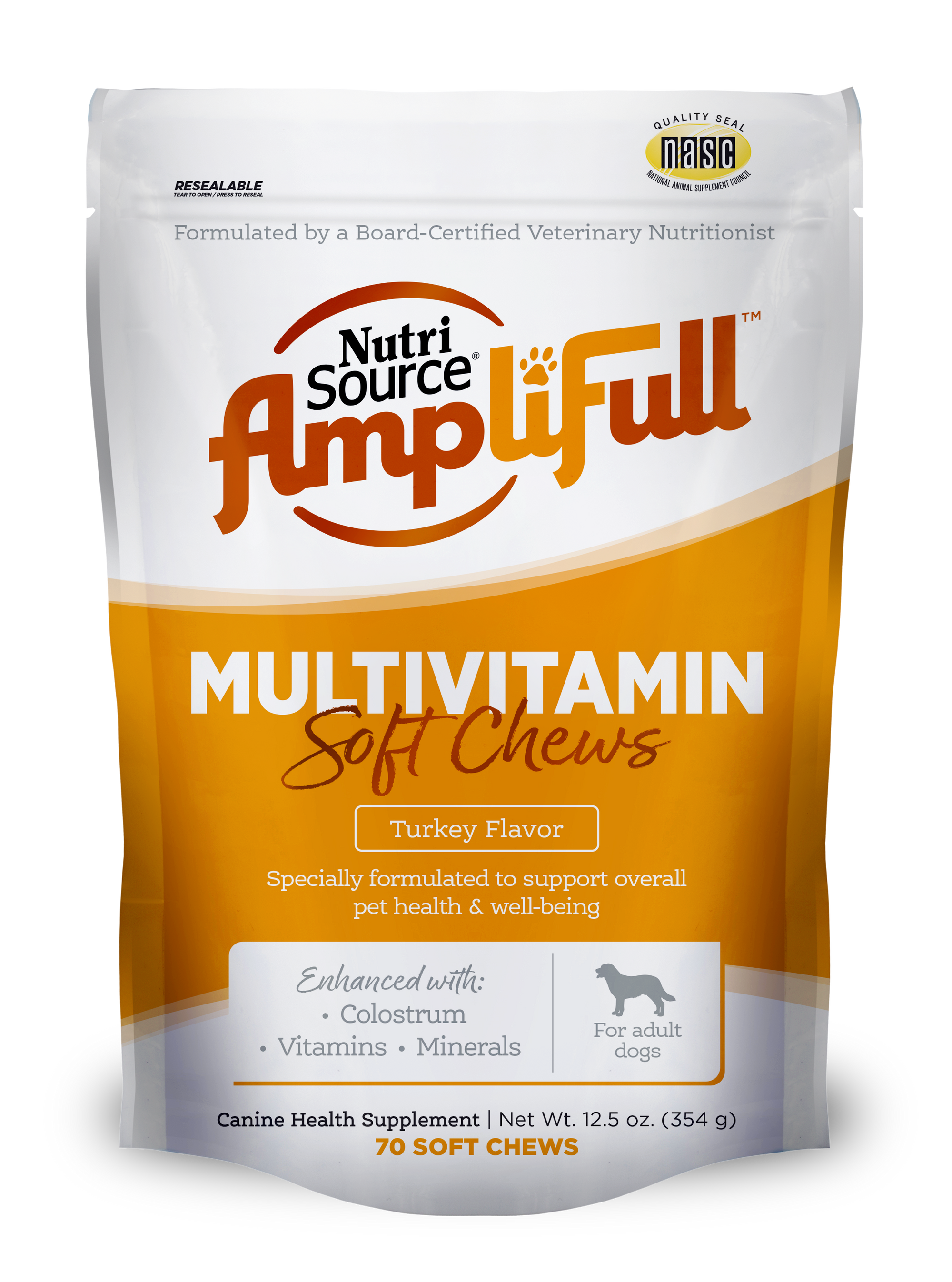 Nutri Source Amplifull Multi Vitamin Dog Soft Chew, 12.5 oz, Pack Of 1