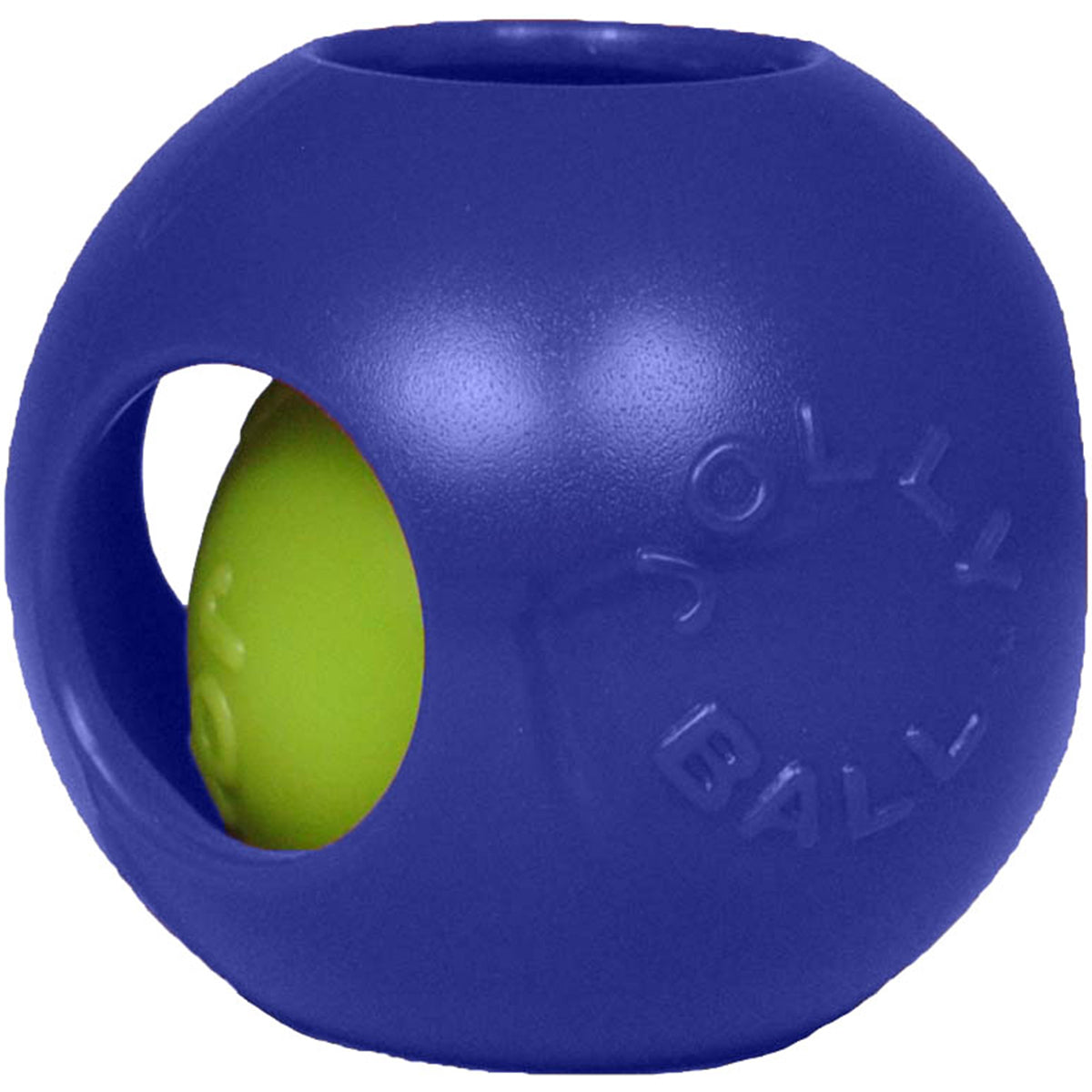 Jolly Pets Puncture Resistant Teaser Ball with Inside Ball, Blue