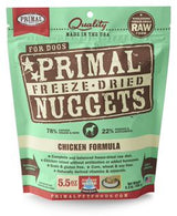 Primal Chicken Formula Freeze-Dried Dog Food Nuggets, 5.5 oz.