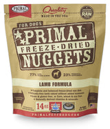 Primal Lamb Formula Freeze-Dried Dog Food Nuggets, 14 oz.