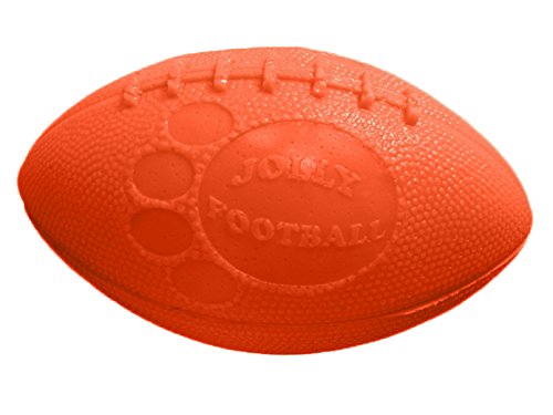 Jolly Pets Jolly Football Orange Dog Toy, 8 in.