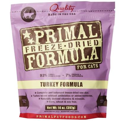 Primal Turkey Formula Freeze-Dried Cat Food Nuggets, 14 oz.