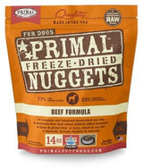Primal Beef Formula Grain-Free Freeze-Dried Dog Food Nuggets, 14 oz.